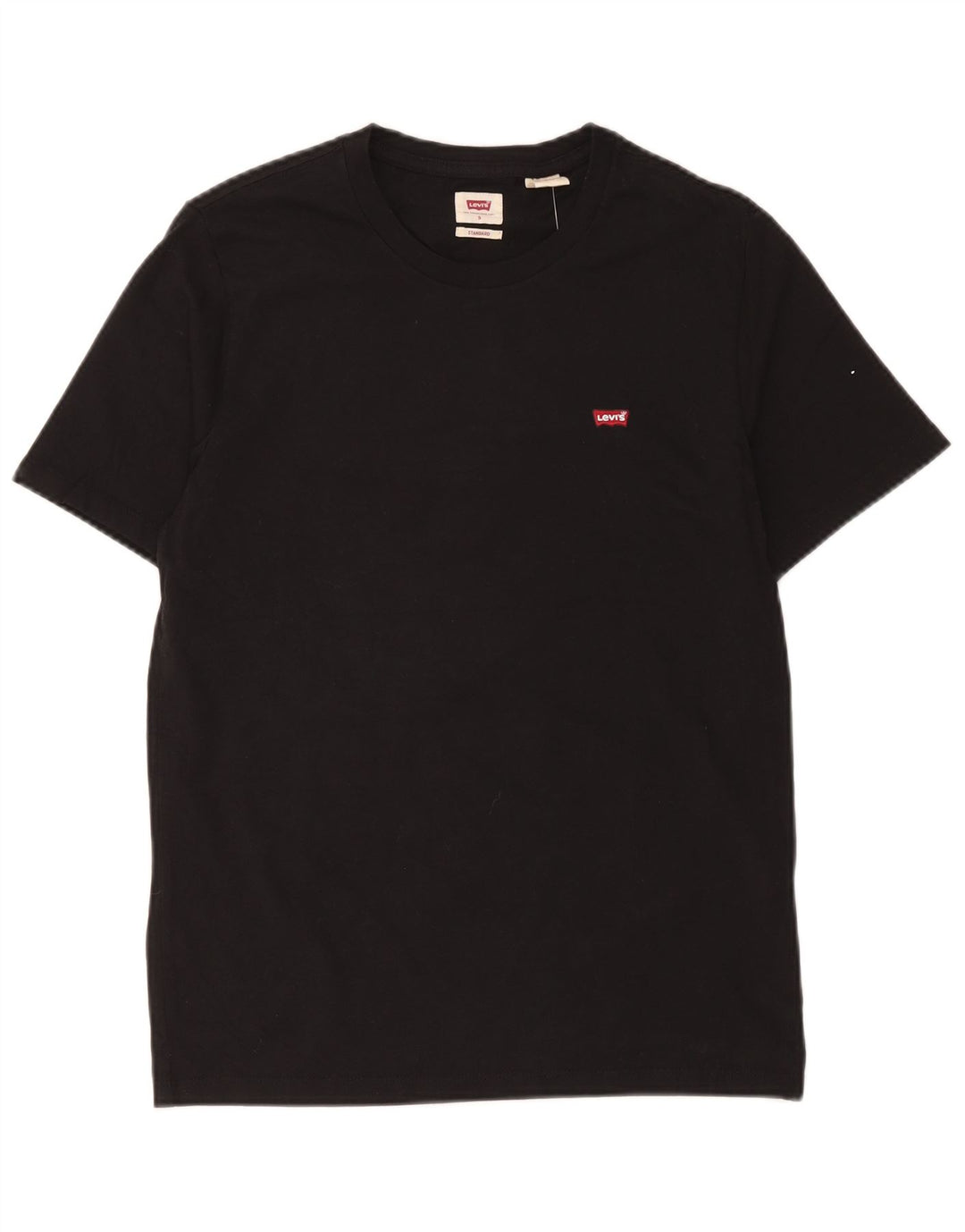 Camiseta masculina Levi's Standard Fit top pequeno algodão preto