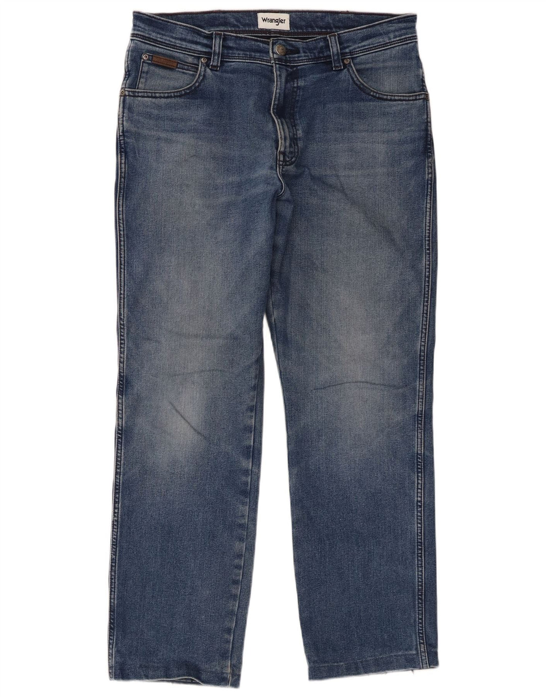 Wrangler Masculino Texas Straight Jeans W34 L29 Azul Algodão
