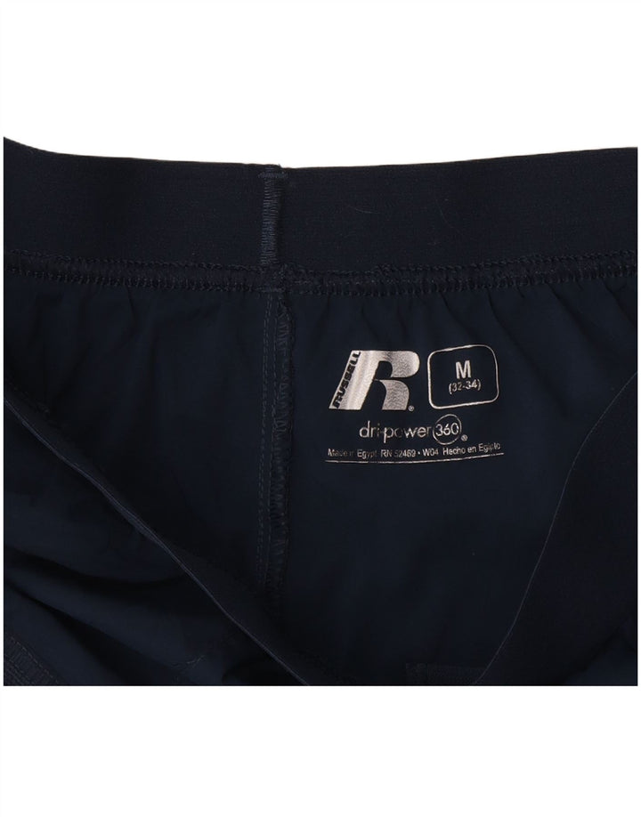 RUSSELL ATLÉTICO Masculino Dri-Power Sport Shorts Médio Azul Marinho