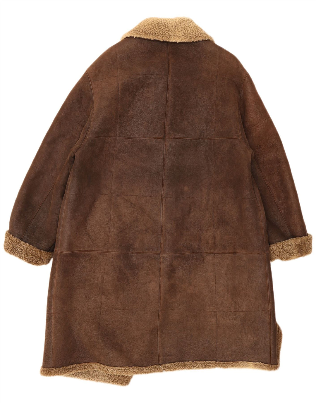 Casaco Shearling Feminino Conbipel Reino Unido 14 Grande Marrom