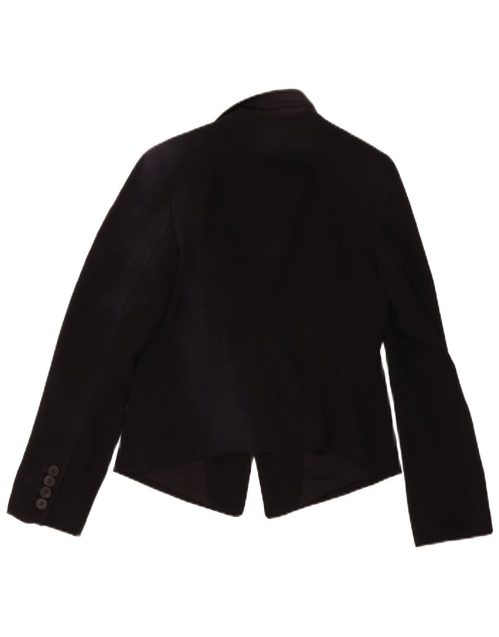 Jaqueta blazer feminina Marella com 1 botão Reino Unido 8 poliéster preto pequeno