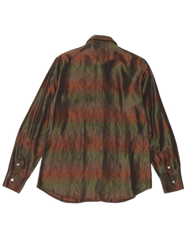Camisa feminina Il Marchese Coccapani UK 12 média listrada multicolorida