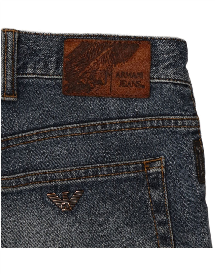 Calça Jeans Slim Feminina Armani W32 L29 Azul