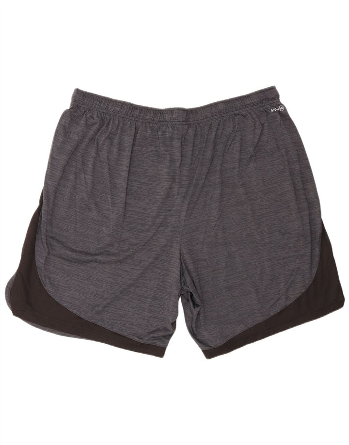 Russell Athletic Mens Sport Shorts 2XL poliéster Colourblock cinza