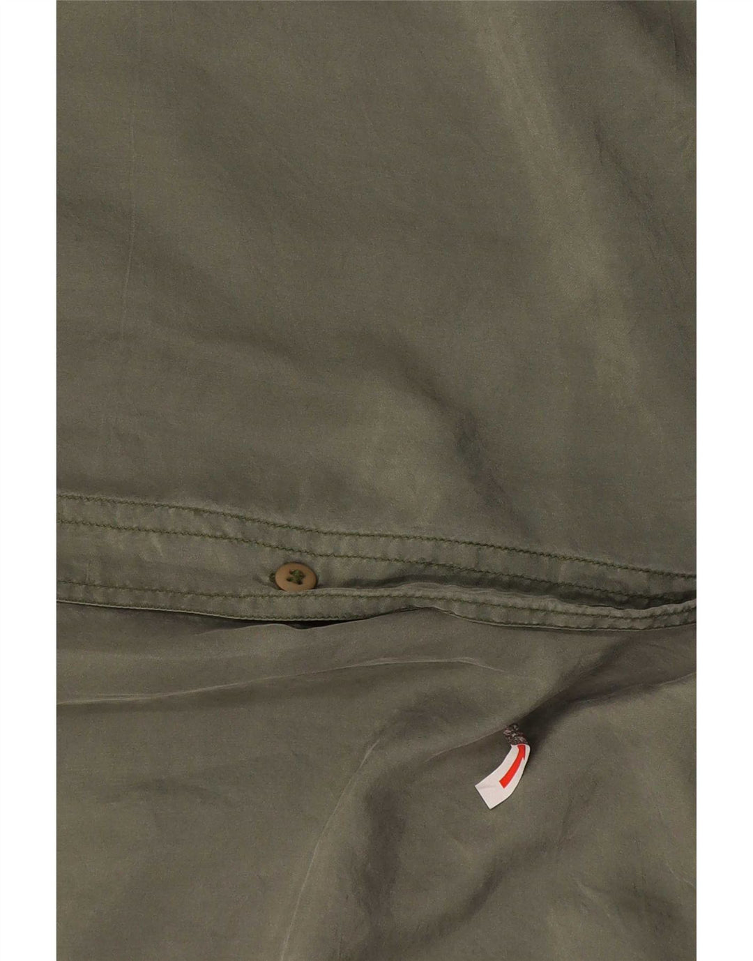 Camisa masculina de manga curta Bogari seda cáqui média