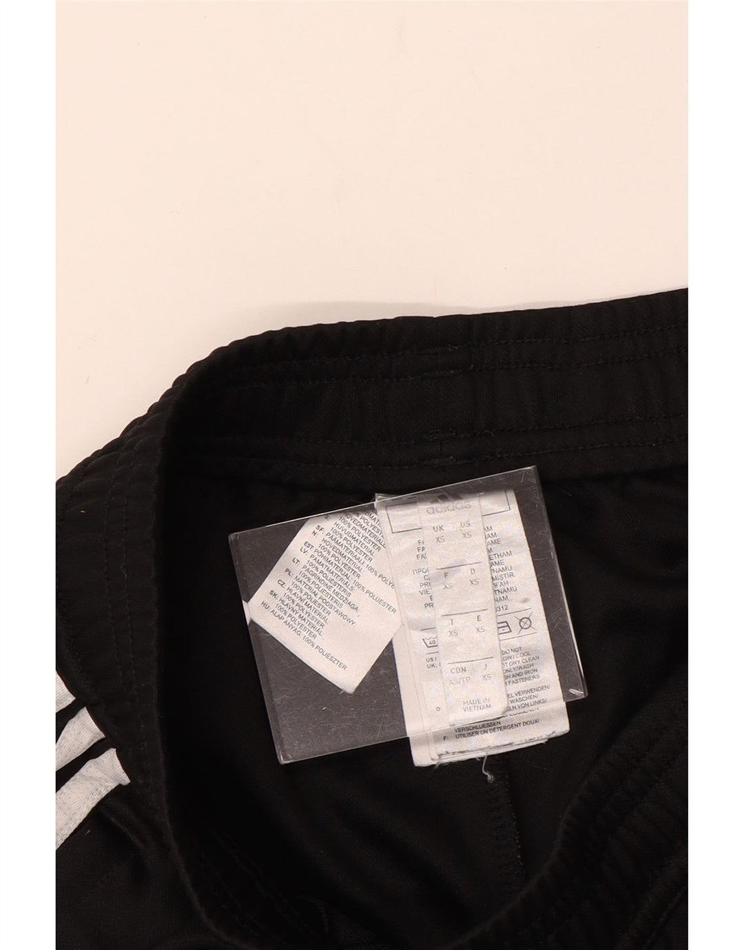 Calças de treino femininas ADIDAS UK 6 XS preto poliéster