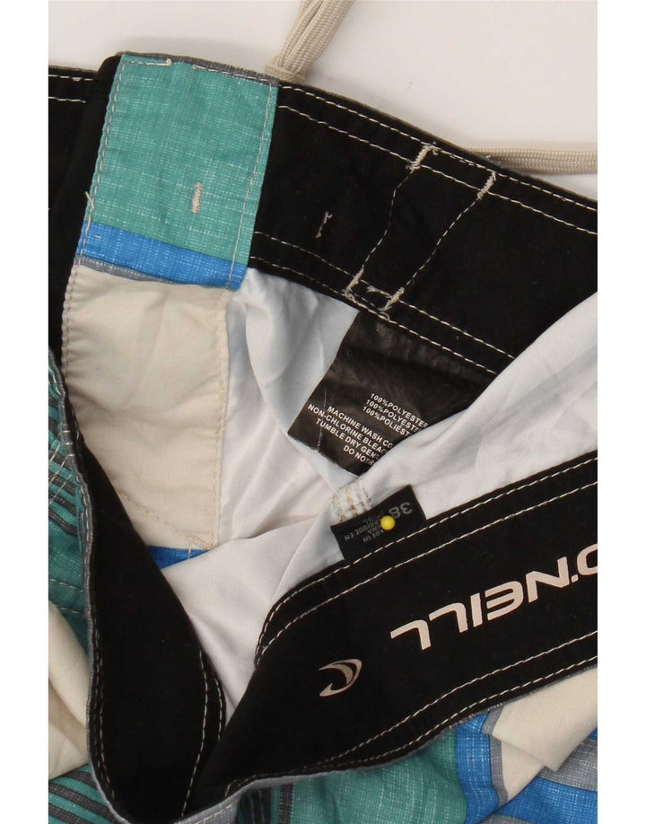 Shorts de natação masculino O'Neill XL poliéster listrado multicolorido