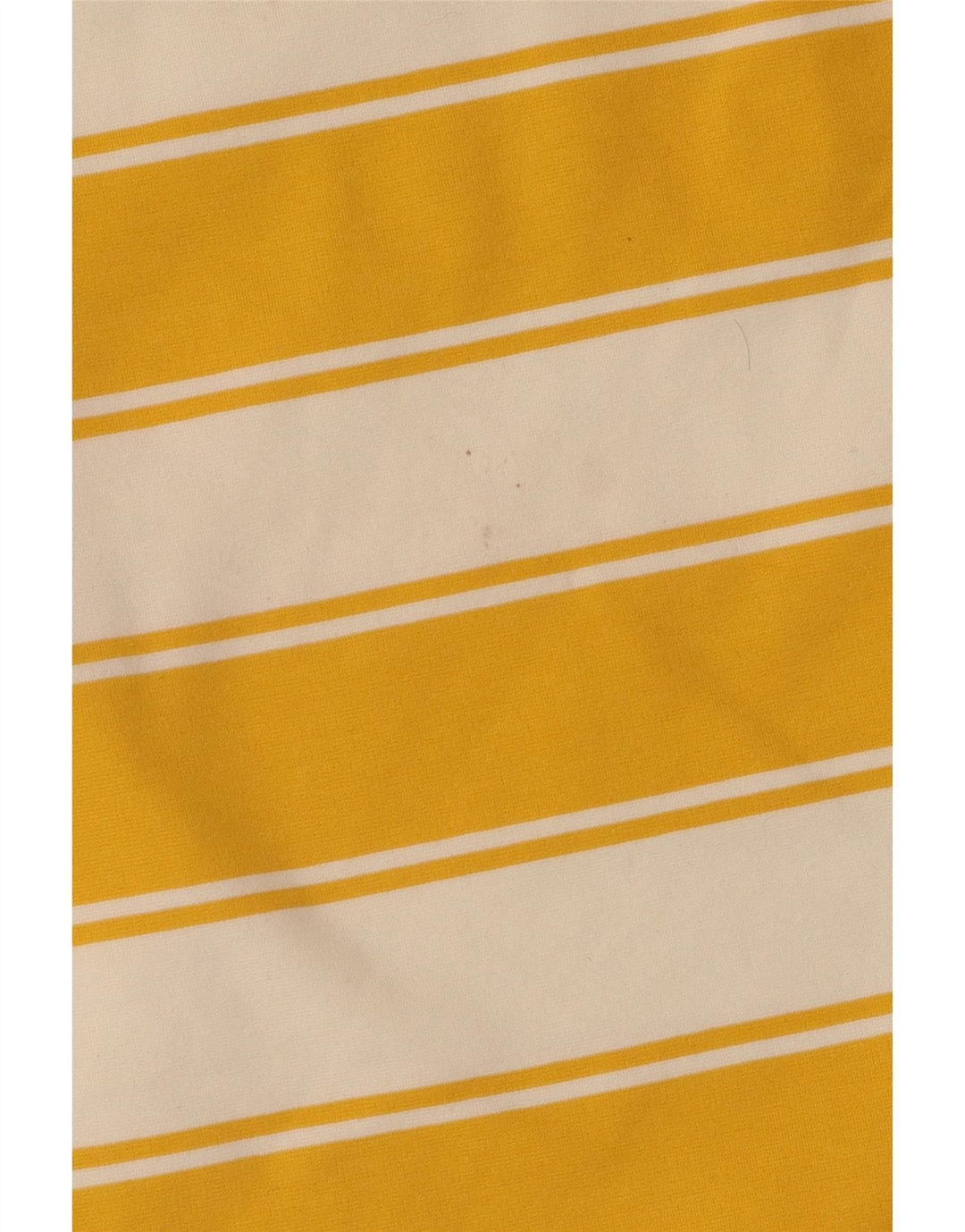 Top curto feminino Marks & Spencer Reino Unido 14 grande algodão listrado amarelo