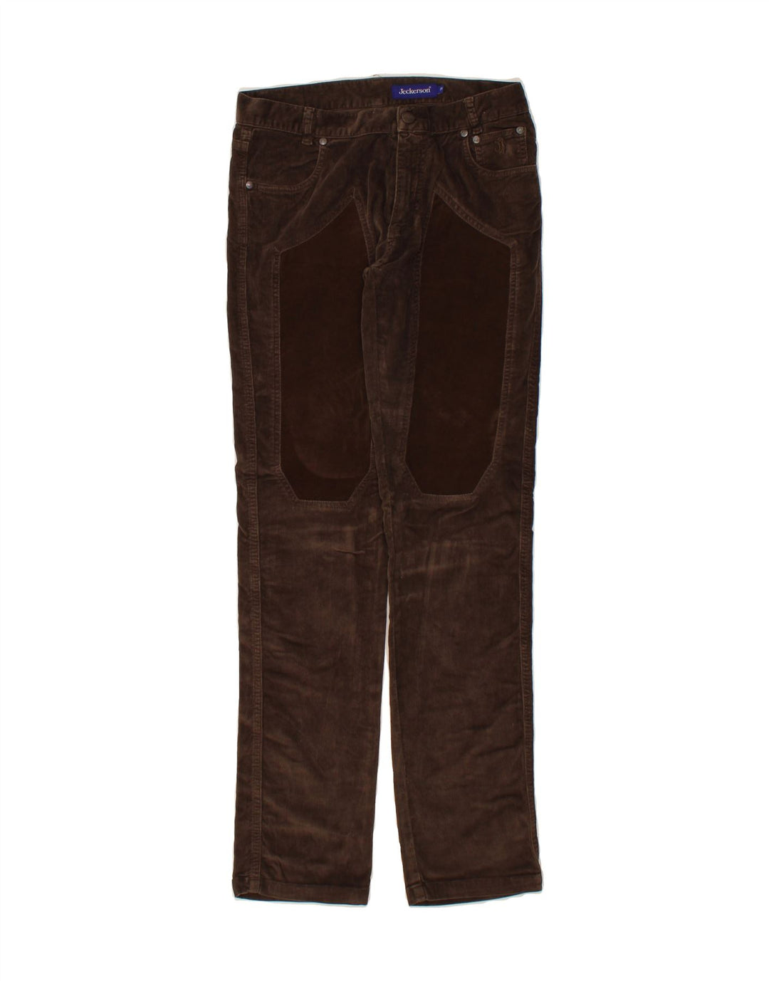 JECKERSON Womens Slim Corduroy Trousers W29 L31 Brown Cotton Vintage Jeckerson and Second-Hand Jeckerson from Messina Hembry 