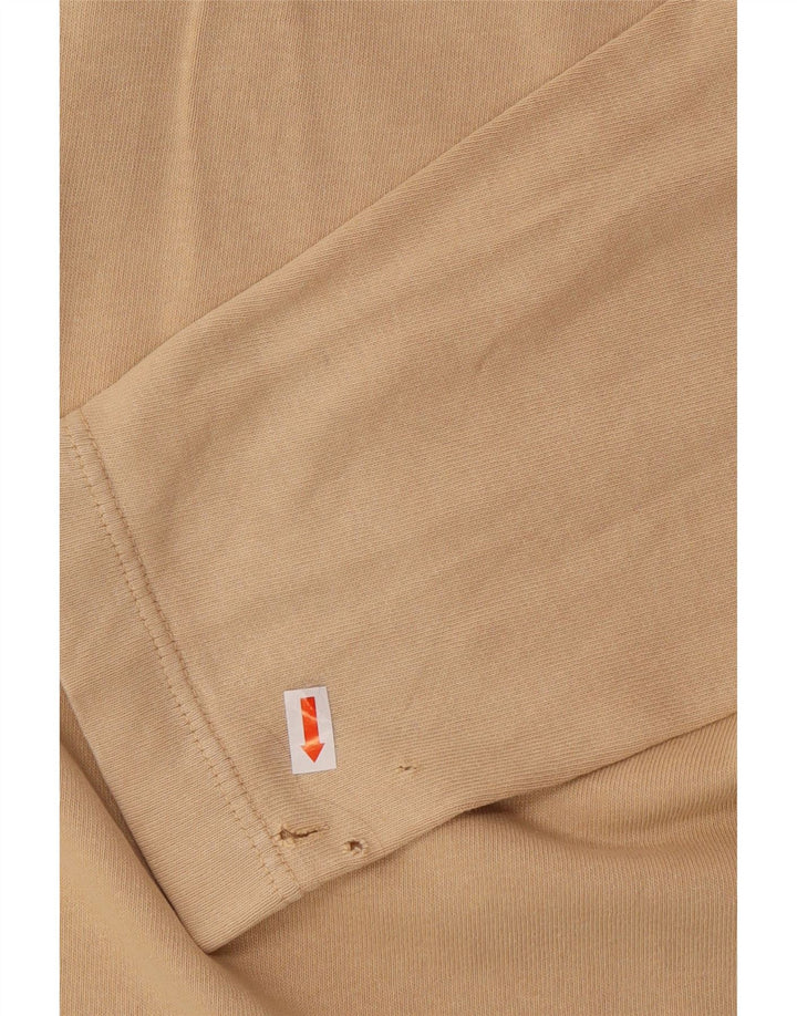 Camisa polo masculina de manga comprida NORTH SAILS grande algodão bege