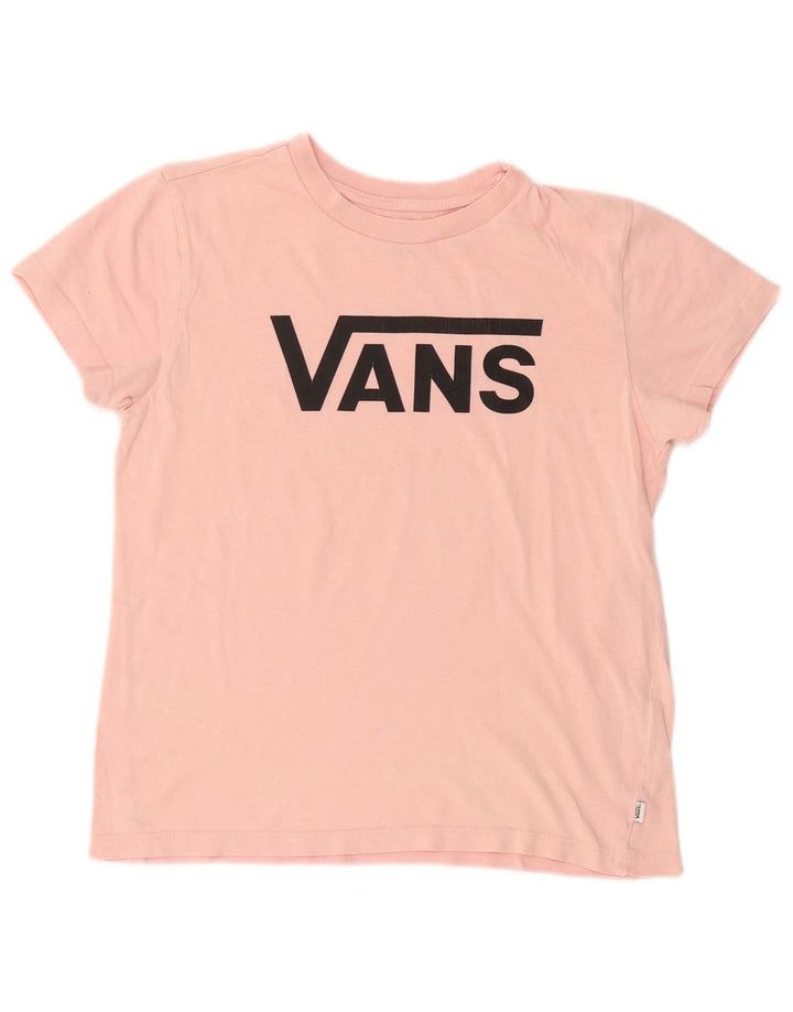 Camiseta feminina VANS com estampa gráfica UK 12 rosa médio