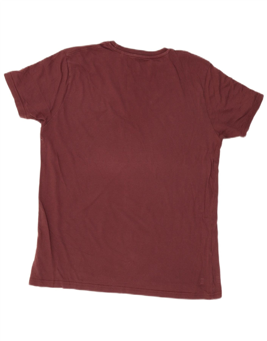 Camiseta gráfica masculina Alpha Industries Top médio algodão Borgonha