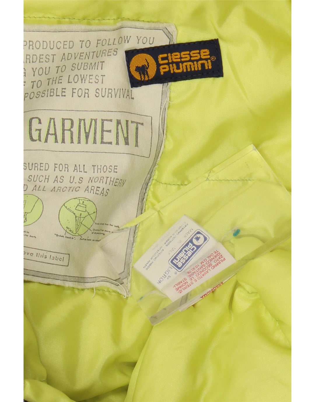 Jaqueta corta-vento masculina CIESSE PIUMINI UK 42 XL azul marinho poliéster