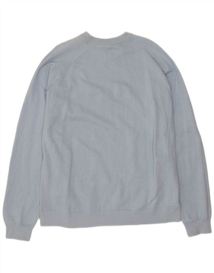 Champion moletom gráfico masculino jumper 2XL algodão azul