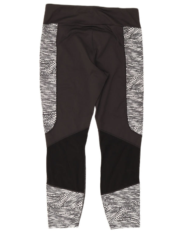 Leggings capri femininas Mountain Warehouse UK 14 médio preto colorblock