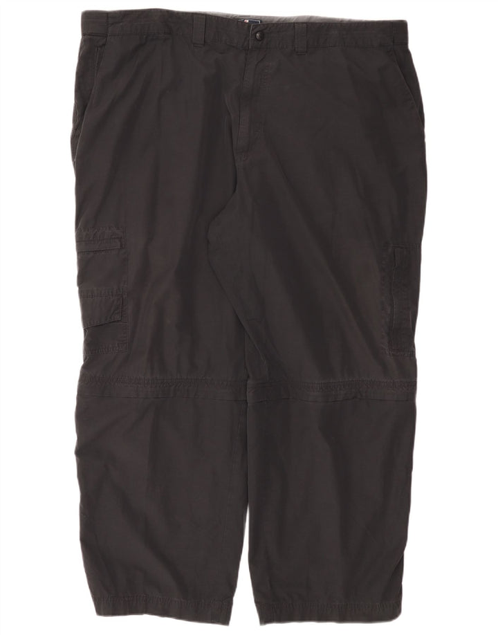 Calça cargo reta masculina Marks & Spencer W44 L29 algodão preto
