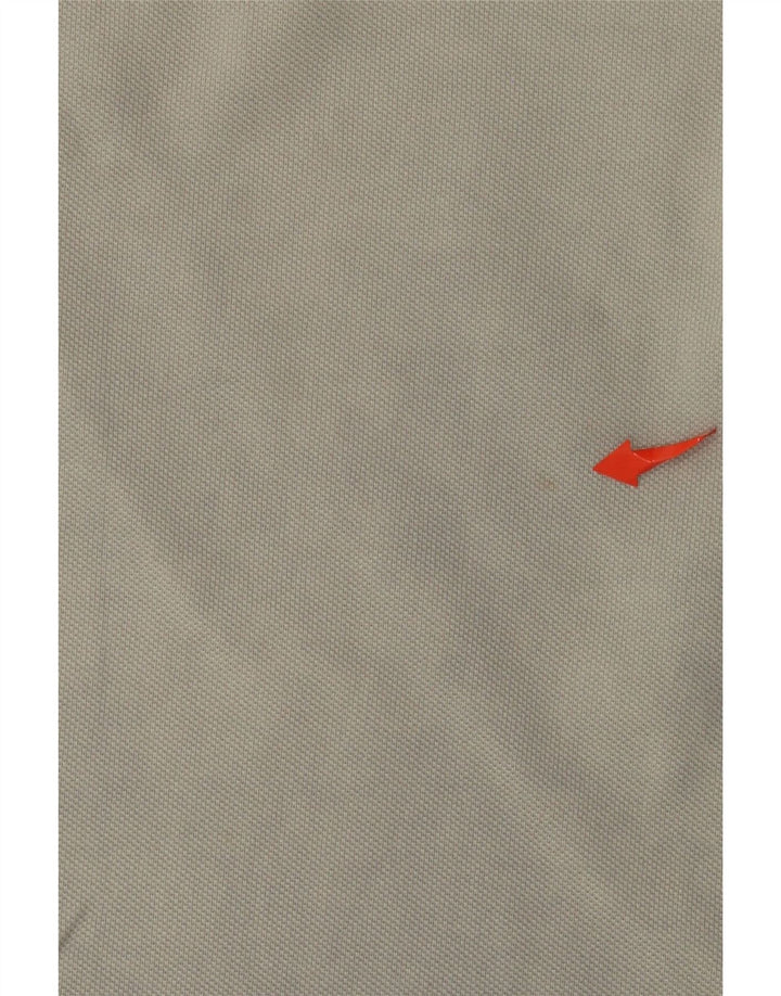 Camisa polo masculina Nike algodão cinza médio