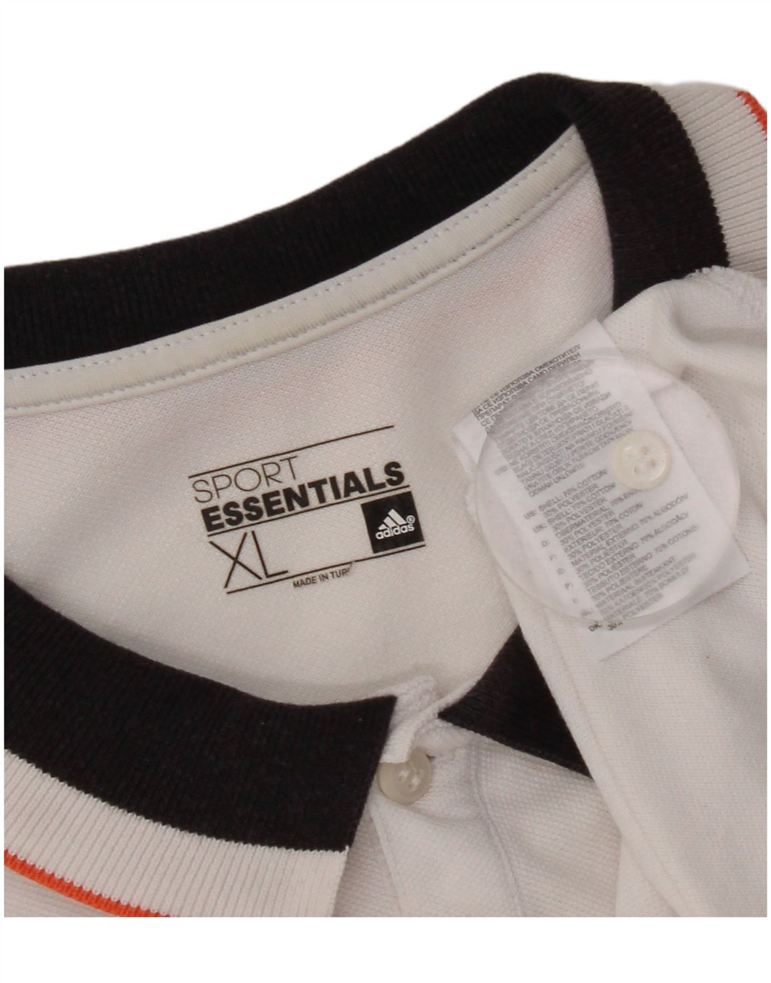 Adidas Mens Climalite Polo Shirt XL Branco Algodão