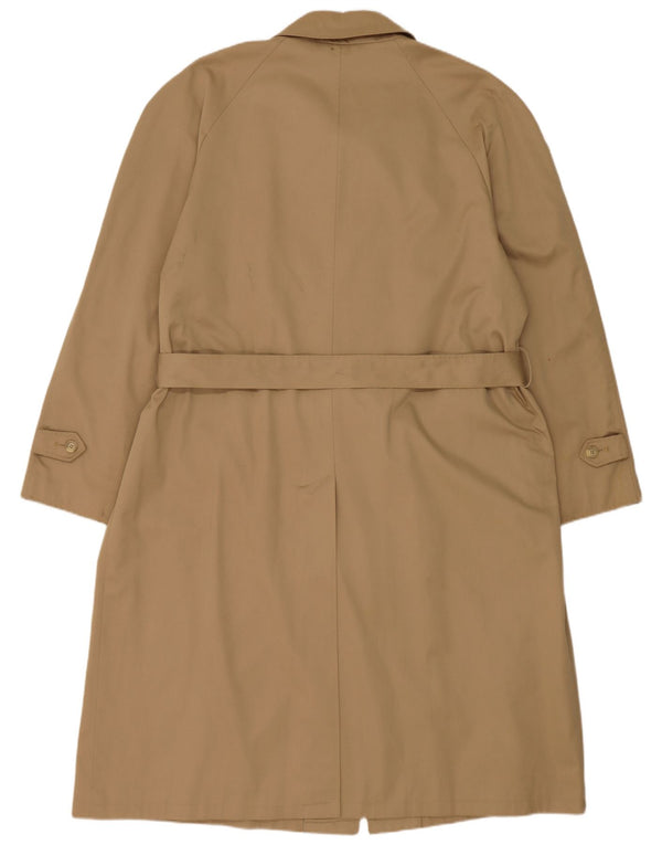 Sobretudo masculino vintage IT 56 3XL poliéster bege