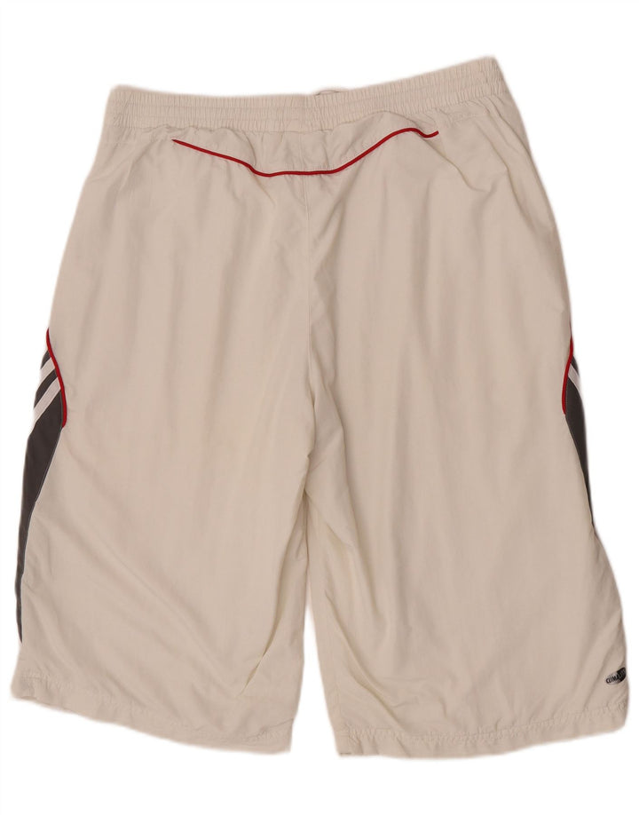 Adidas Masculino Climalite Sport Shorts Grande Branco Colorblock Poliéster
