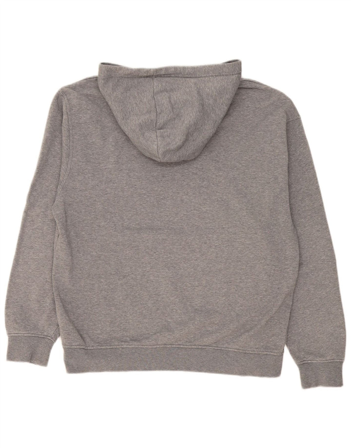 Jordan moletom com capuz masculino cinza médio algodão manchado
