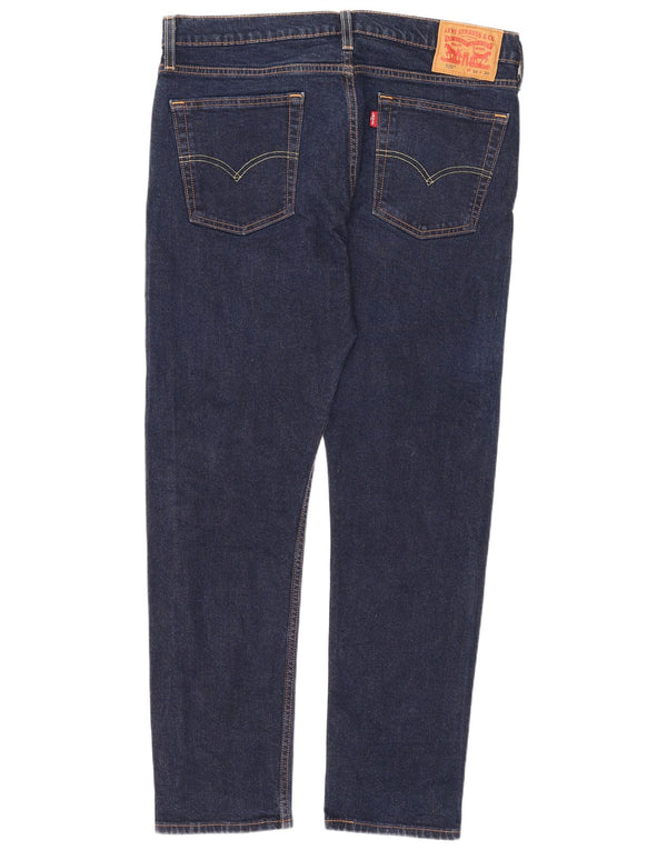 Levi's Masculino 510 Skinny Jeans W34 L30 Azul Marinho Algodão Clássico