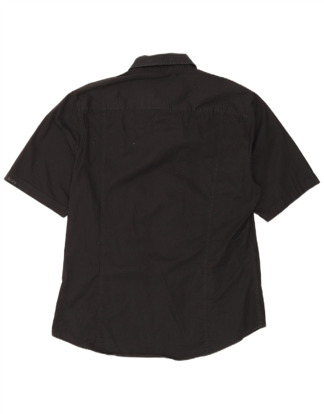 CALVIN KLEIN JEANS Camisa masculina de manga curta 2XL algodão preto