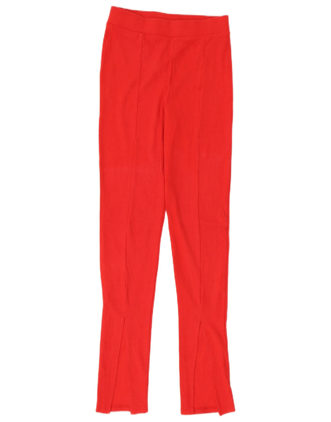 Leggings femininas Zara UK 12 algodão vermelho médio