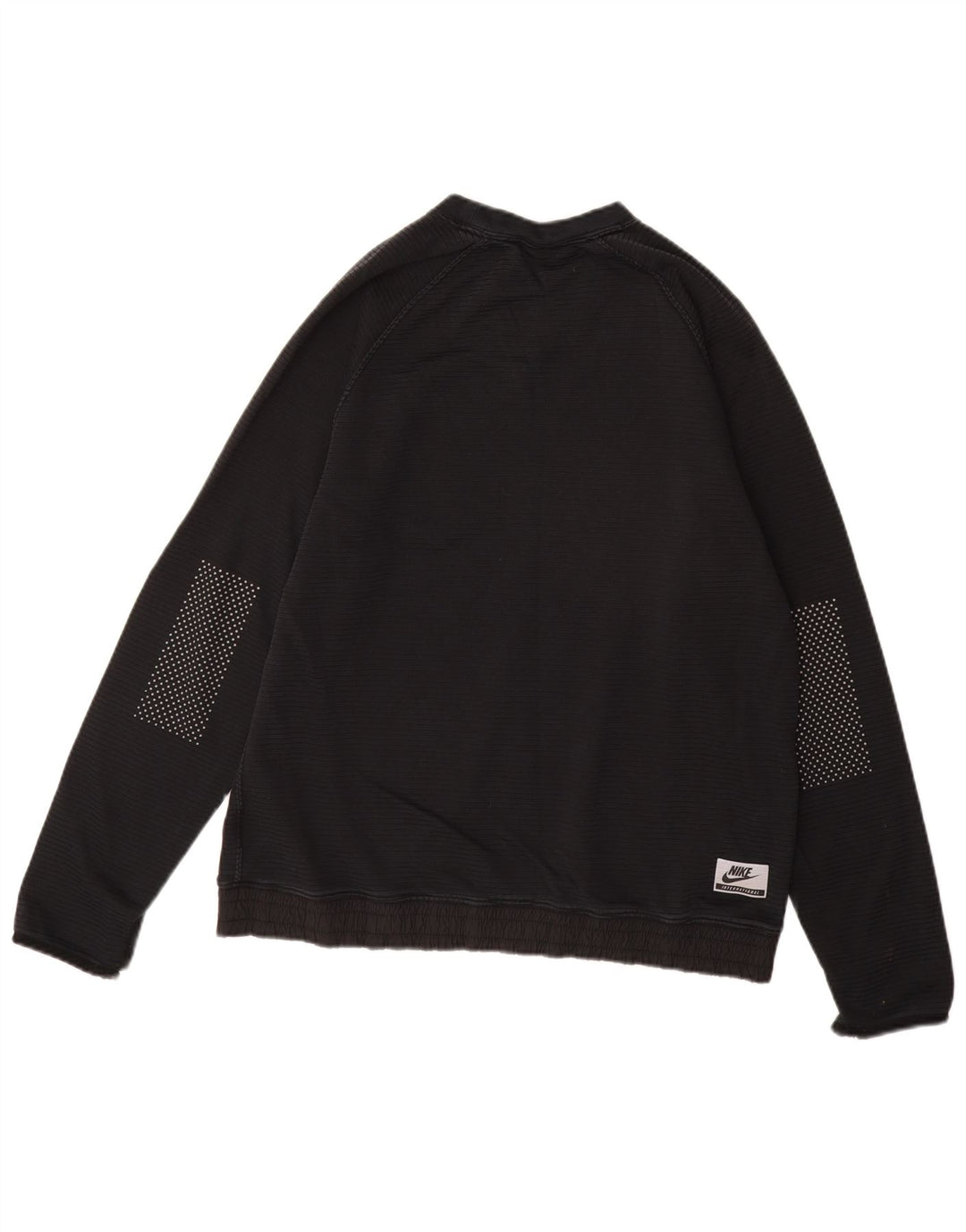 Moletom masculino NIKE Jumper grande algodão listrado preto