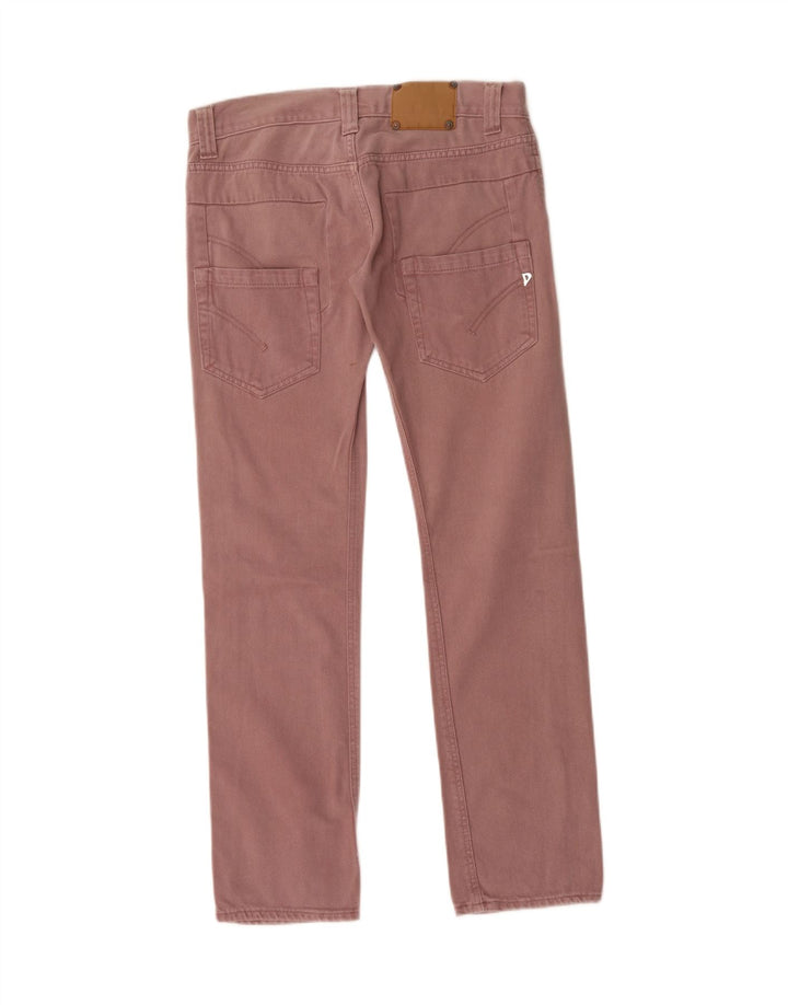 DONDUP Jeans retos femininos W28 L31 algodão borgonha