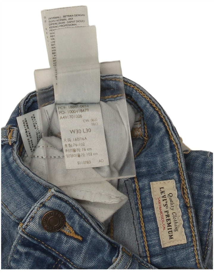 Calça Jeans Levis 711 Skinny W30 L30 Azul Lyocell