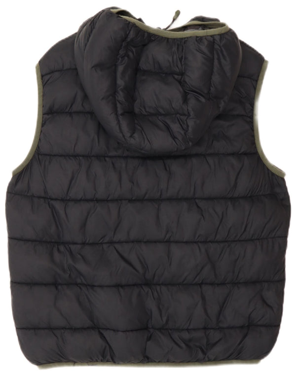 Colete acolchoado com capuz para meninos Champion 13-14 anos XL preto poliéster