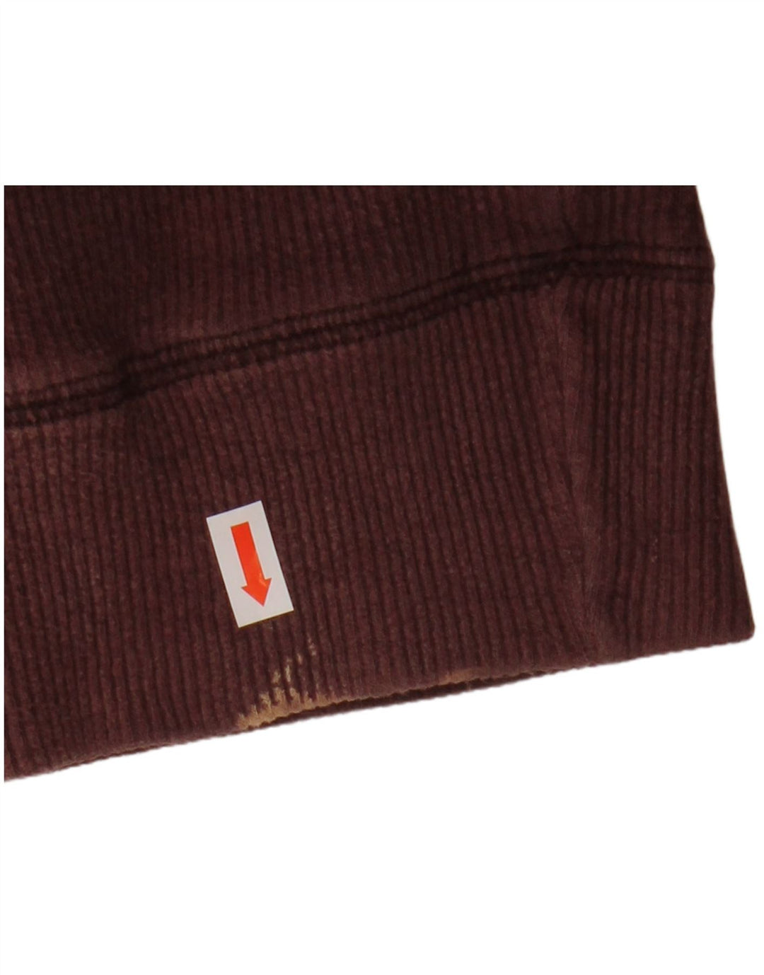 Fat Face Masculino Zip Neck Moletom Jumper Médio Algodão Borgonha