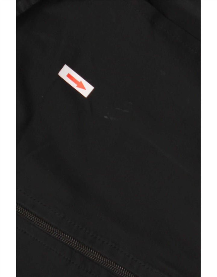 Vestido feminino de manga comprida Hugo Boss UK 10 pequeno poliéster preto
