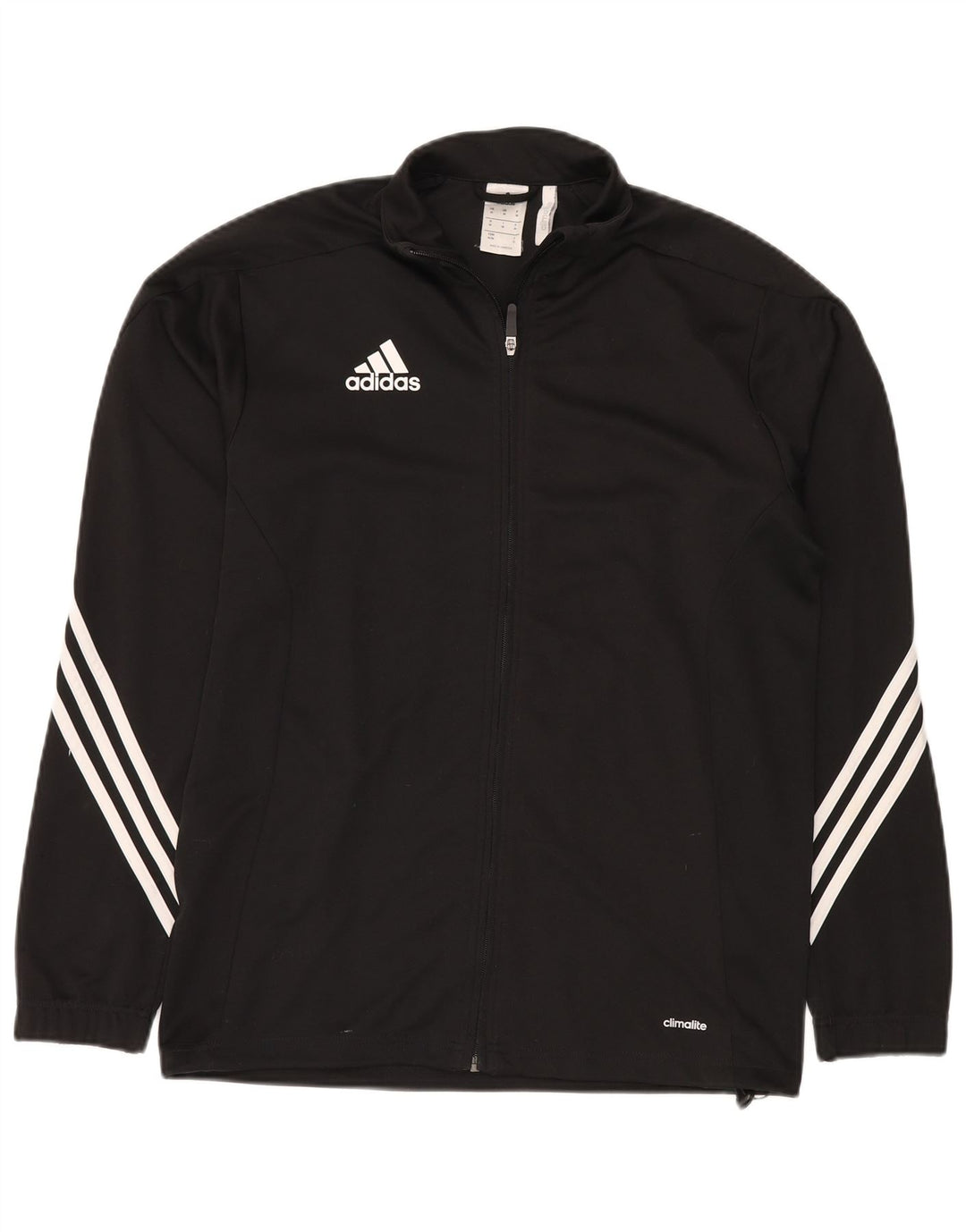 ADIDAS Mens Climalite Tracksuit Top Jacket Médio Preto Poliéster