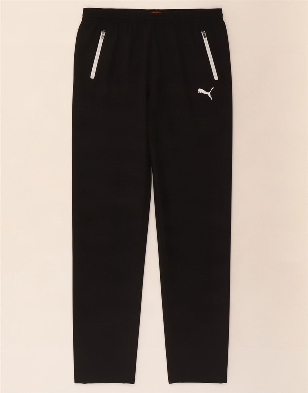 Calça de treino feminina Puma UK 14 grande poliéster preto