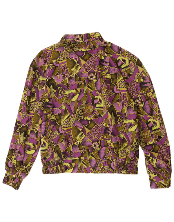 Blusa feminina vintage manga comprida IT 42 médio roxo retrô