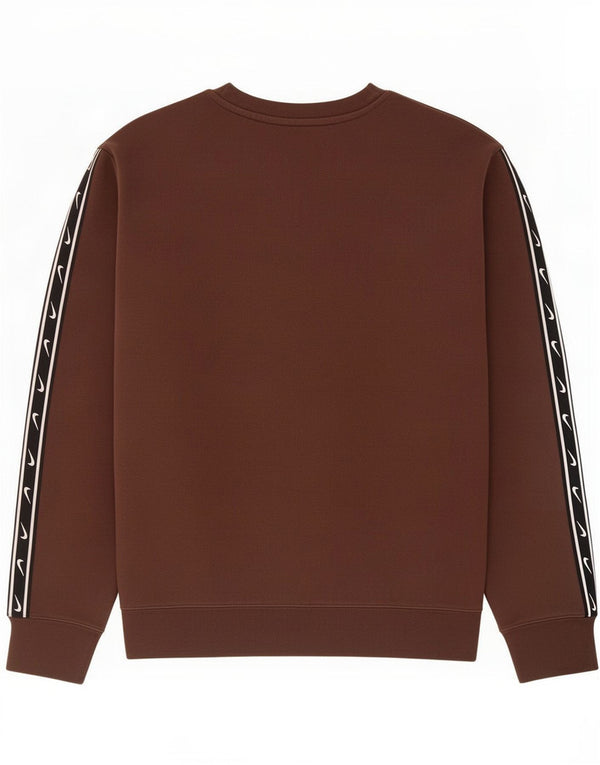 Nike Mens Graphic Sweatshirt Jumper Small Brown Colourblock Cotton
