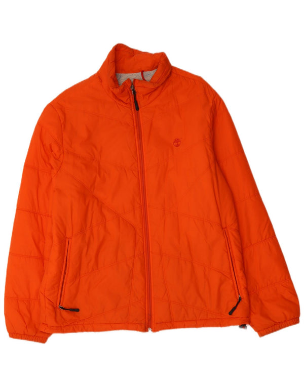 Jaqueta acolchoada masculina TIMBERLAND UK 42 XL laranja nylon