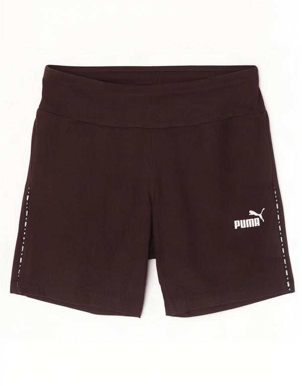 Shorts esportivos gráficos femininos Puma UK 14 grandes pretos