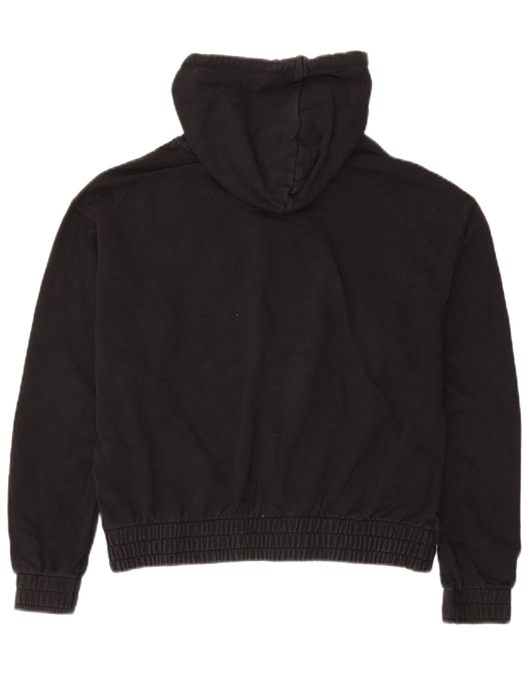 PUMA Womens Oversized Hoodie Jumper Reino Unido 14 Médio Algodão Preto