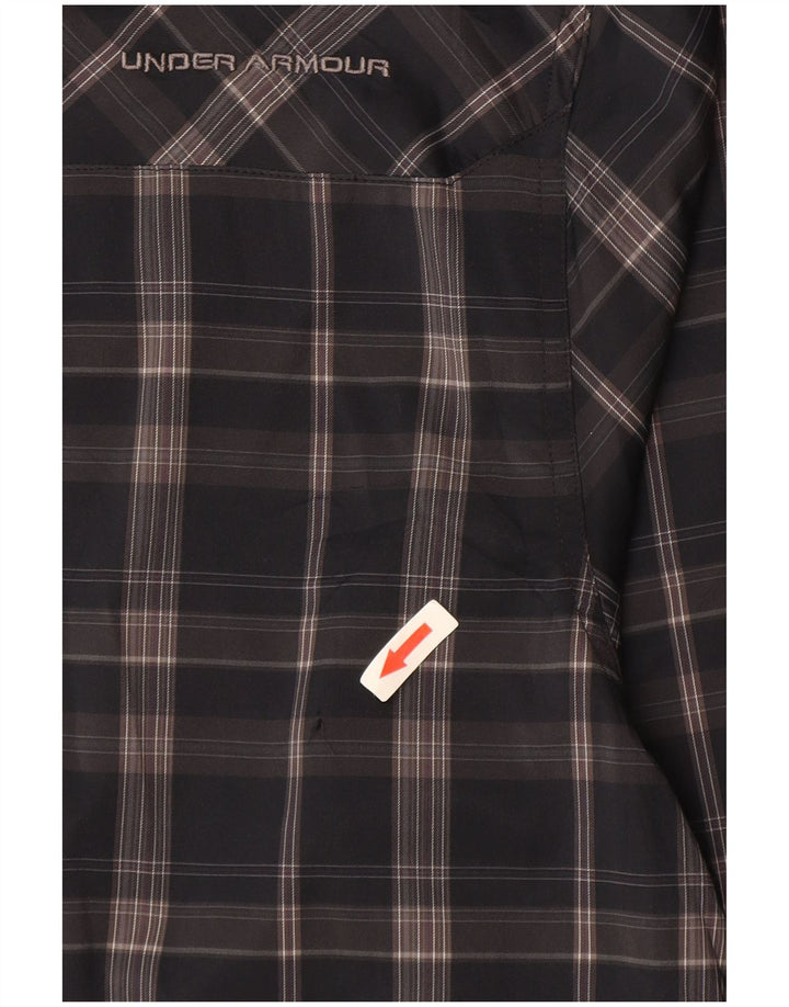 Camisa Under Armour Mens Allseason Gear Grande Cinza Check Poliéster