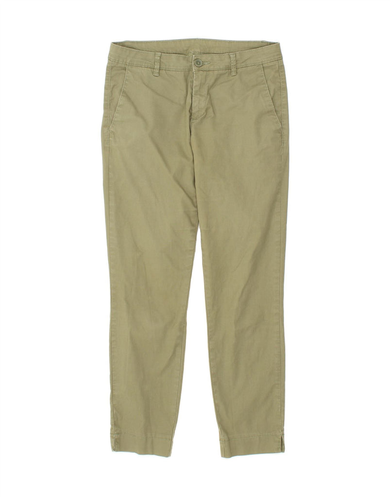 BENETTON Womens Slim Chino Trousers W32 L38  Green Vintage Benetton and Second-Hand Benetton from Messina Hembry 
