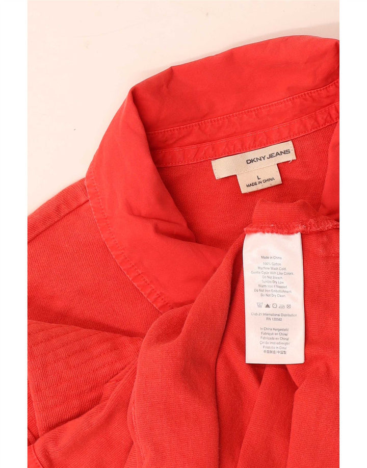 Camisa pulôver masculina Dkny grande algodão vermelho