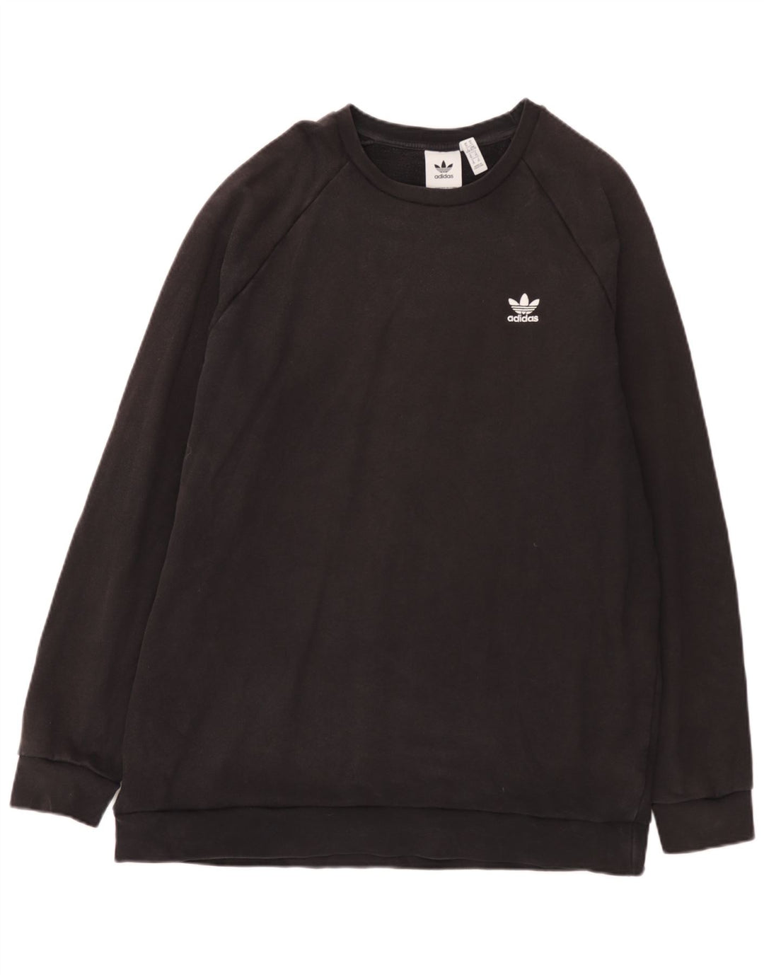Adidas Mens Moletom Jumper XL Algodão Preto