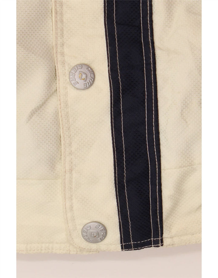 Jaqueta de esqui com capuz masculino Gierre IT 48 poliéster médio esbranquiçado Colourblock