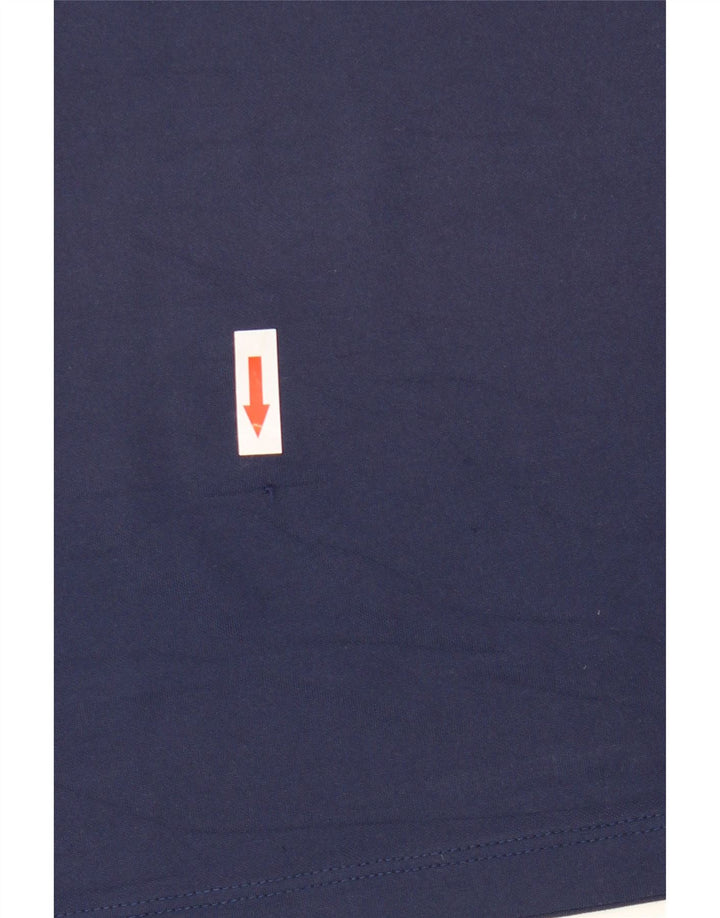 Camiseta masculina NIKE Dri Fit Top médio azul marinho poliéster