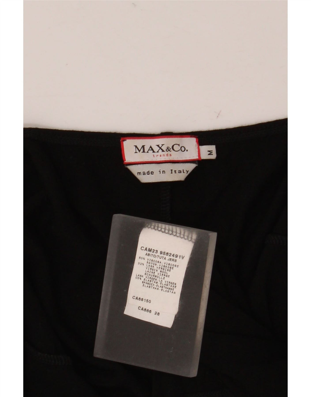 Vestido feminino sem mangas assimétrico UK 12 médio preto viscose