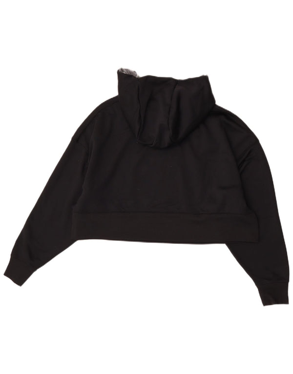 Jumper com capuz Nike feminino Dri Fit Graphic Oversized UK 14 médio preto