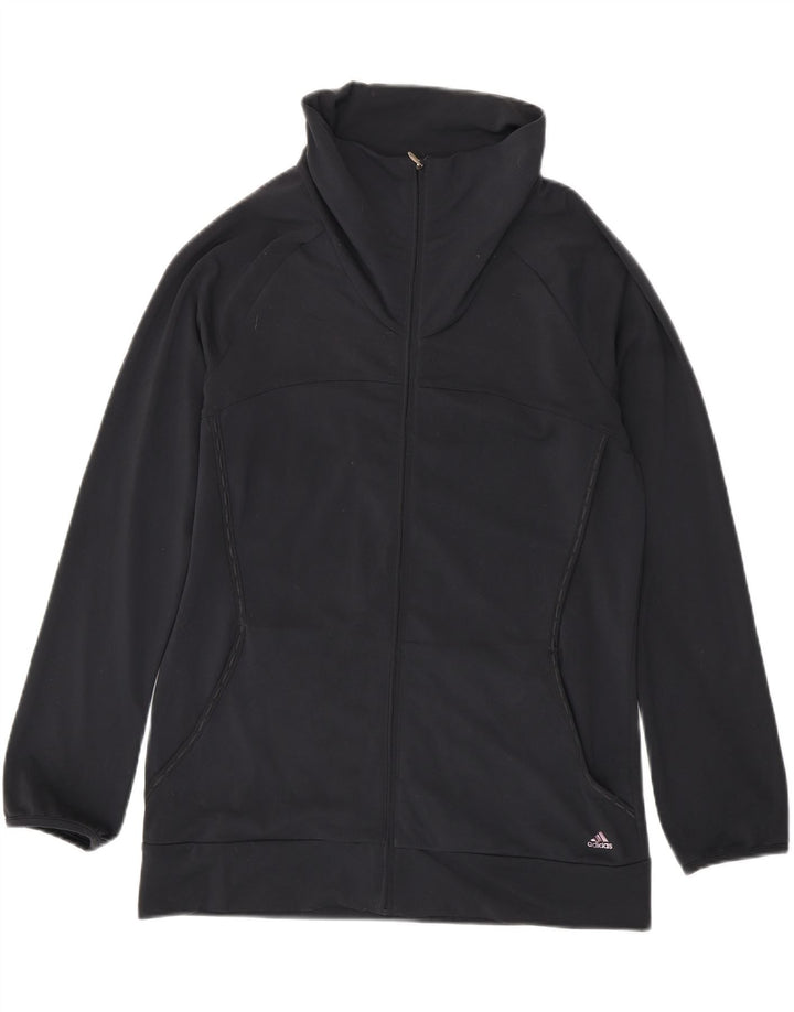 ADIDAS Womens Tracksuit Top Jacket UK 20 XL Cinza Poliéster